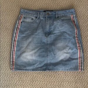 The Fifth Label Striped Denim Skirt